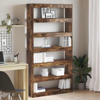 ARDEBO.de - Braunes Bücherregal Braun Holzwerkstoff 100 x 30 x 198 cm