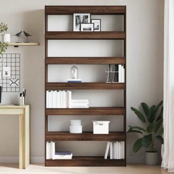 Bücherregal Braune Eiche Holzwerkstoff 100 x 30 x 198 cm