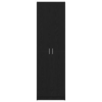 Garderobe Schwarz Eiche 55x25x189 cm Holzwerkstoff