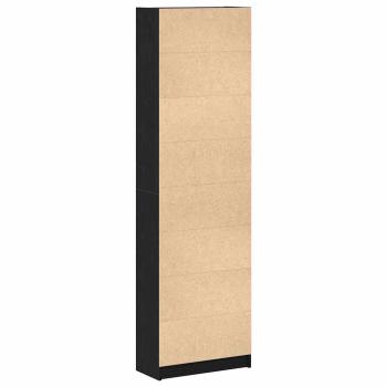 Garderobe Schwarz Eiche 55x25x189 cm Holzwerkstoff