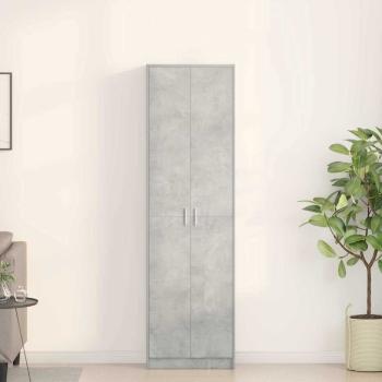ARDEBO.de - Kleiderschrank Betongrau 55x25x189 cm Spanplatte