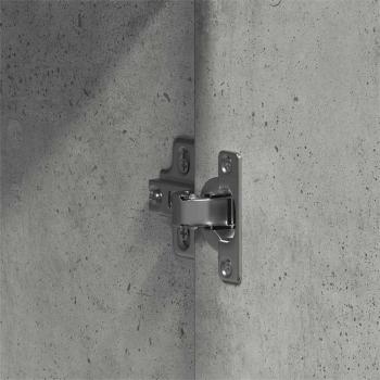 Kleiderschrank Betongrau 55x25x189 cm Spanplatte