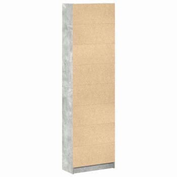 Kleiderschrank Betongrau 55x25x189 cm Spanplatte