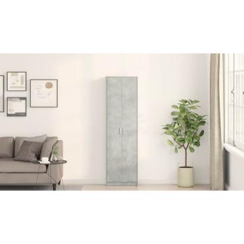 Kleiderschrank Betongrau 55x25x189 cm Spanplatte