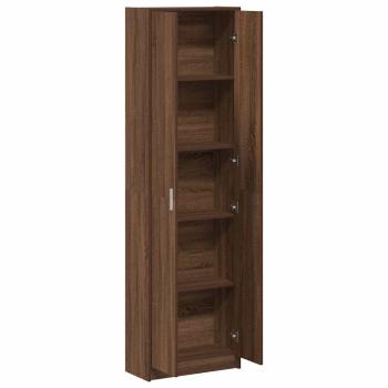 Kleiderschrank Braun Eiche 55x25x189 cm Holzwerkstoff