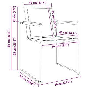 5-teiliges Garten Esszimmer Set Massivholz Teak, Outdoor Esstisch 150x90x75 cm Massivholz Teak