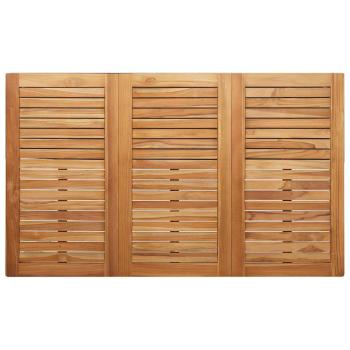 5-teiliges Garten Esszimmer Set Massivholz Teak, Outdoor Esstisch 150x90x75 cm Massivholz Teak