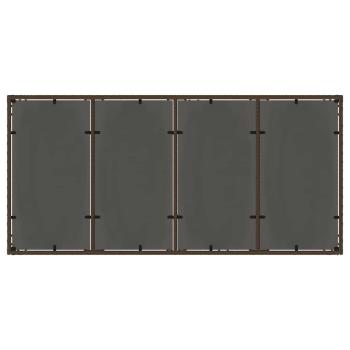 Garten Essgruppe 9 pcs Braun Poly-Rattan