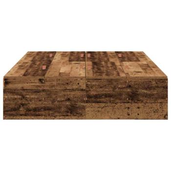 Stauraumbettgestell Altes Holz 120x200 cm