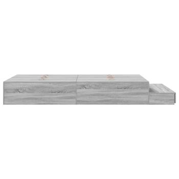 Bettgestell Grau Sonoma 120x190 cm