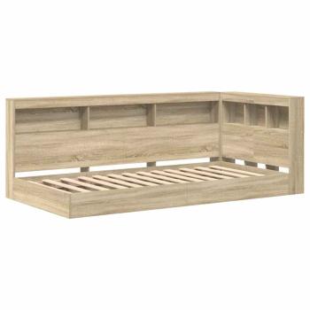 Bücherregal Bett Sonoma Eiche 75x190 cm Holzwerkstoff