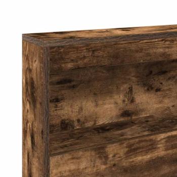 Bücherregalbett Geräucherte Eiche 75x190 cm Holzwerkstoff