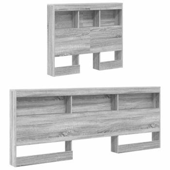 Bücherbett Grau Sonoma 75x190 cm Konstruiertes Holz
