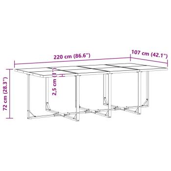 12-teiliges Gartenset mit Kissen aus Stahl und Textilene