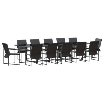 18-teiliges Garten-Dining-Set mit Kissen aus Stahl und Textilene