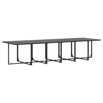 18-teiliges Garten-Dining-Set mit Kissen aus Stahl und Textilene