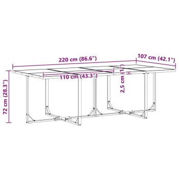 10-tlg. Garten-Essgruppe mit Kissen Stahl und Poly Rattan