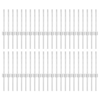 Zaunpfosten 44 Stk U-Kanäle Silber 80 cm Stahl