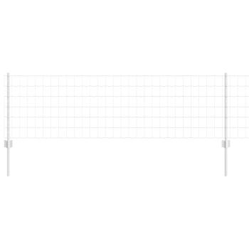 Eurozaun mit 11 U-Pfosten Silber 0,6x50 m Stahl