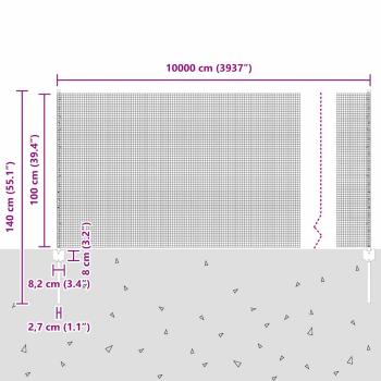 Schweißdrahtzaun mit 44 U-Pfosten Grün 1x100 m Stahl