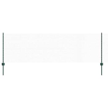 Zaunpfosten 11 Stück U-Channel Grün 80 cm Stahl, Sechseckzaun Grün 0,8x100 m Stahl