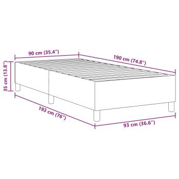 Boxspringbett Hellgrau Cordstoff