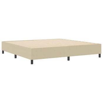 Boxspringbett Hellgrün Grau 200x200 cm Cordstoff