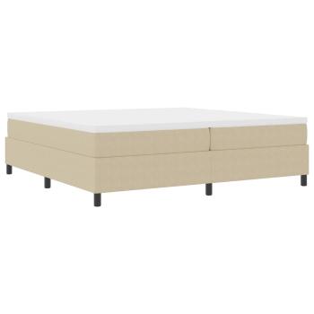 Boxspringbett Hellgrün Grau 200x200 cm Cordstoff