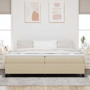 Boxspringbett Hellgrün Grau 200x200 cm Cordstoff