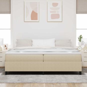Boxspringbett Hellgrün Grau 200x200 cm Cordstoff