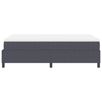 Boxspringbett mit Matratze Dunkelgrau Kleines Doppelbett Cordstoff