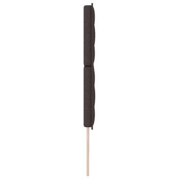 Kopfteile Linien Design Dunkelbraun 200 cm Stoff