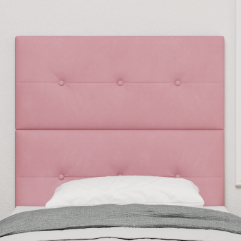 Kopfteil Rosa 80 cm Samt