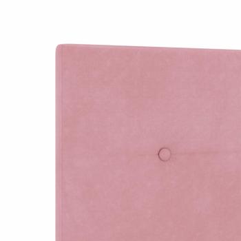 Kopfteil mit Knopfheftung Rosa 80 cm Samt