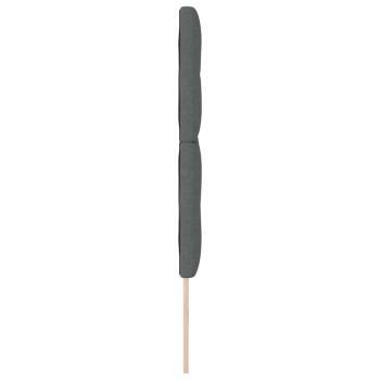 Kopfteil mit Knopfheftung Dunkelgrau 140 cm Stoff