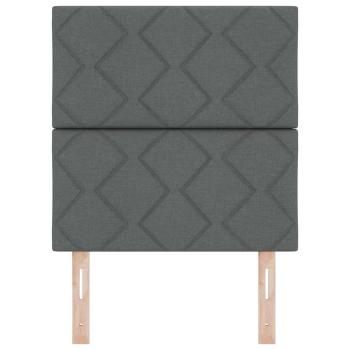 Kopfteil Diamantblock Design Dunkelgrau 80 cm Stoff, Kopfteil Diamantblock Design Dunkelgrau 160 cm Stoff