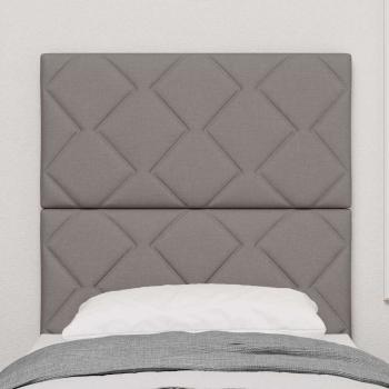 Kopfteil Diamantblöcke Design Taupe 80 cm Stoff, Kopfteil Diamantblöcke Design Taupe 160 cm Stoff