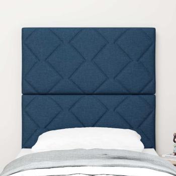 Kopfteil Design mit Diamantblöcken Blau 80 cm Stoff, Kopfteil Design mit Diamantblöcken Blau 160 cm Stoff