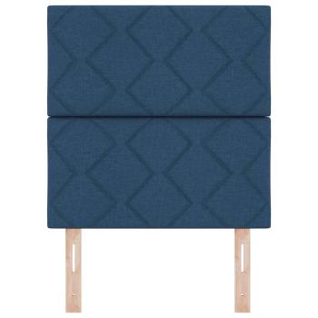 Kopfteil Design mit Diamantblöcken Blau 80 cm Stoff, Kopfteil Design mit Diamantblöcken Blau 160 cm Stoff