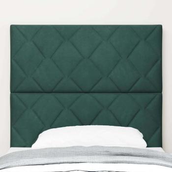 Kopfteil Diamantblock Design Dunkelgrün 90 cm Samt, Kopfteil Diamantblock Design Dunkelgrün 180 cm Samt