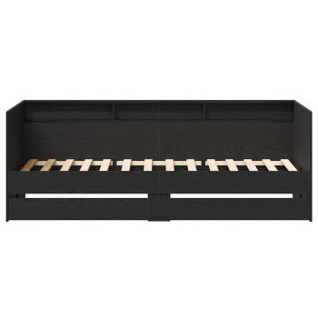 Tagesbett mit Schubladen in Beton Grau 90x200 cm Holzwerkstoff