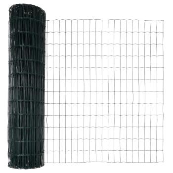 Bodenmontierter Euro-Zaun 10 x 1,4 m PVC-beschichteter Stahl