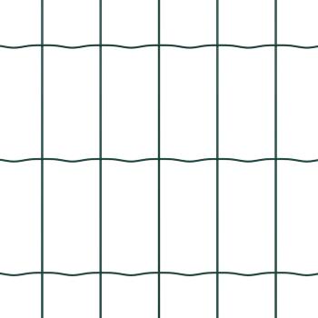 Euro Zaun mit 7 Pfosten 1.6x10 m Verzinkter Stahl Grün