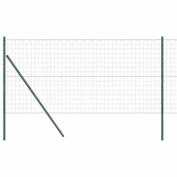 Euro Zaun Set aus 2 Grün Metall 10 x 1 m Langlebig Euro Zaun