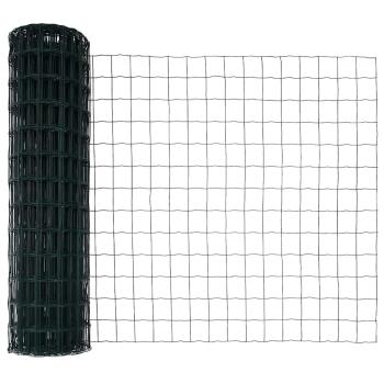 Euro Zaun Bodenbefestigung 10 x 1,4 m PVC-beschichteter Stahl