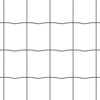 Euro Zaun mit 7 Pfosten 0,4 x 10 m verzinkter Stahl Grau