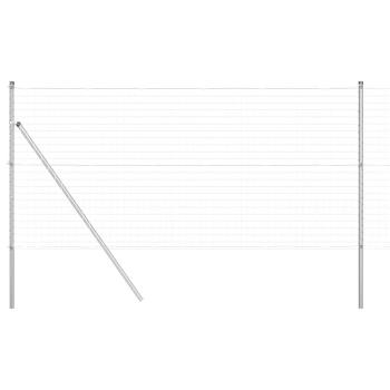 Euro Zaun mit 7 Pfosten 1,2x10 m verzinkter Stahl