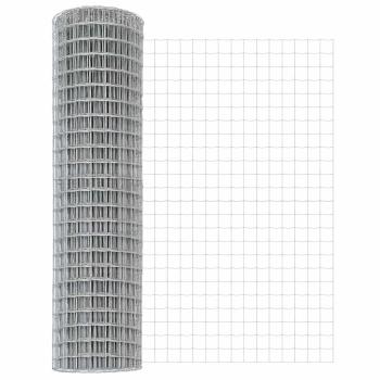 Euro Zaun mit 7 Pfosten 1,4x10 m Verzinkter Stahl