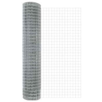 Euro Zaun mit 7 Pfosten 1.6x10 m Verzinkter Stahl