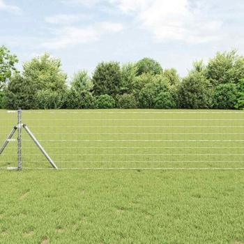 ARDEBO.de - Euro Zaun mit 13 Pfosten 0.4x50 m galvanisierter Stahl